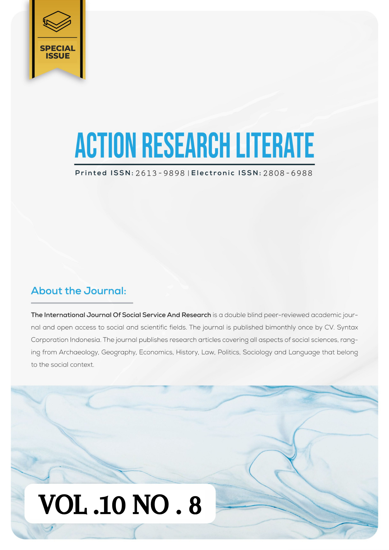 					View Vol. 10 No. 8 (2026): Action Research Literate
				